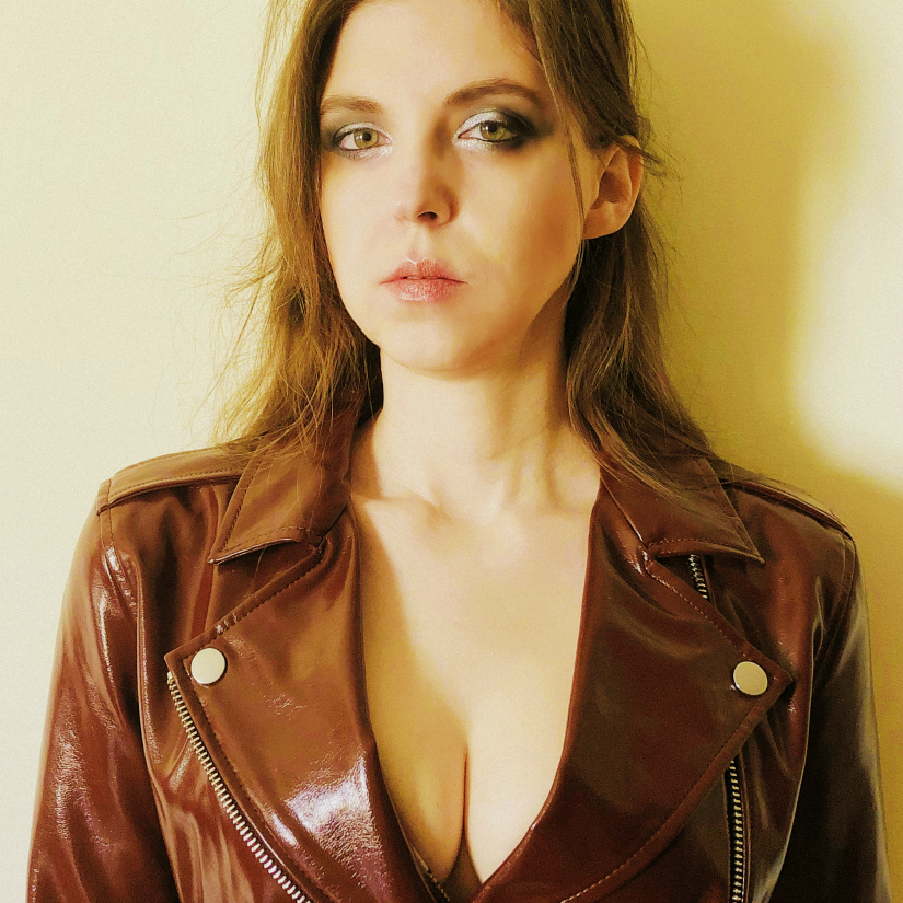 Nine West Burgundy Moto Jacket